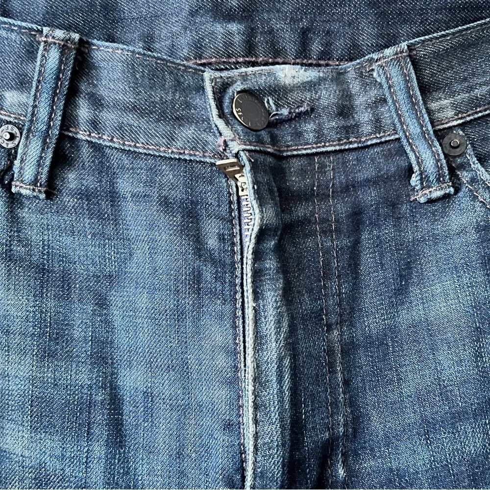 Men’s Levi’s 513 Western Cowboy Dark Wash Straight Leg Jeans Size 33 X 32